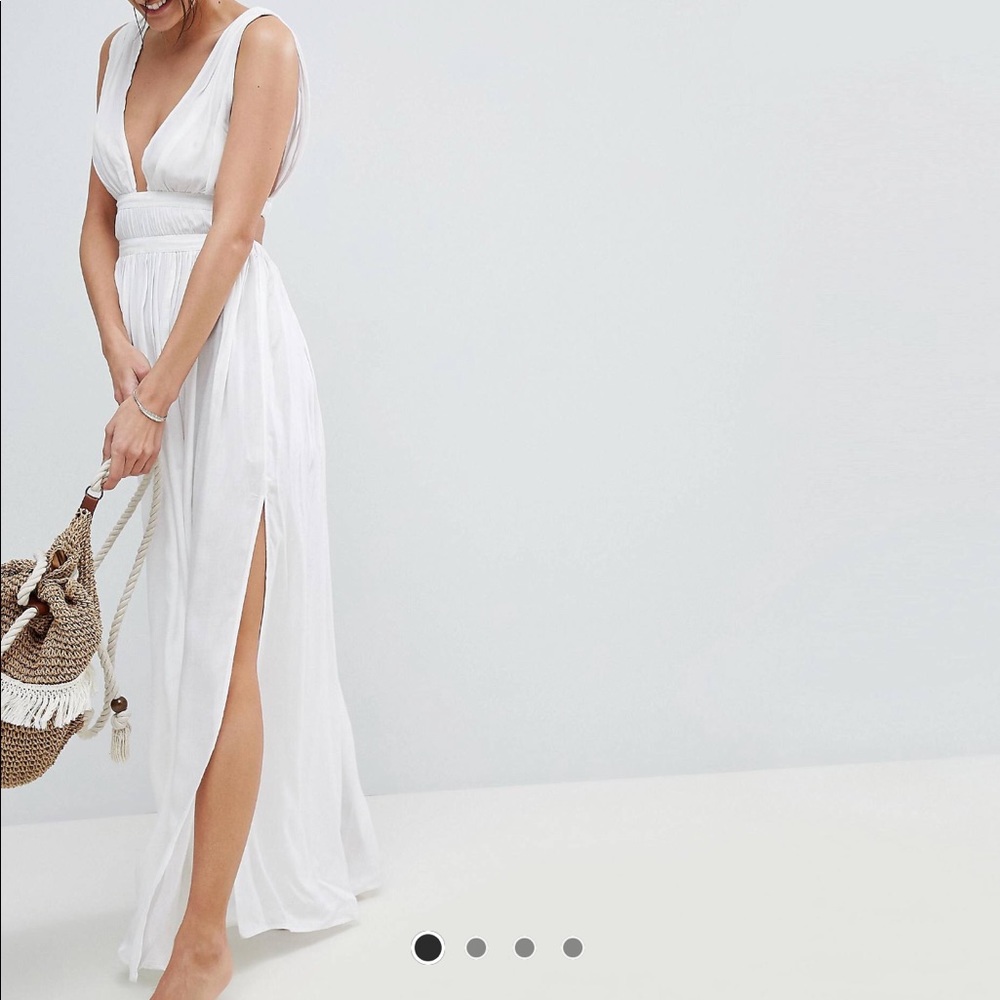 ASOS Grecian plunge maxi beach dress